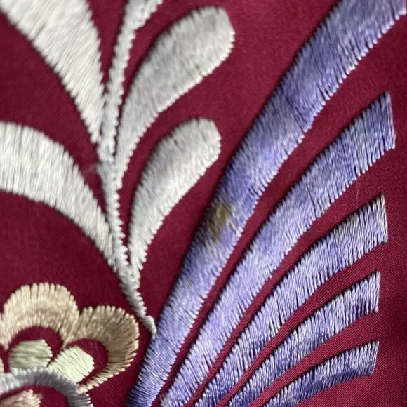 Vintage La Cita Tunic Blouse Shirt Women's Size Small Pink Embroidered Flowers - Picture 8 of 9